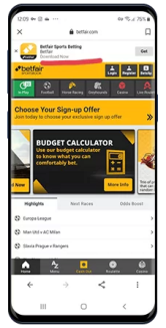 Betfair has an excellent mobile platform